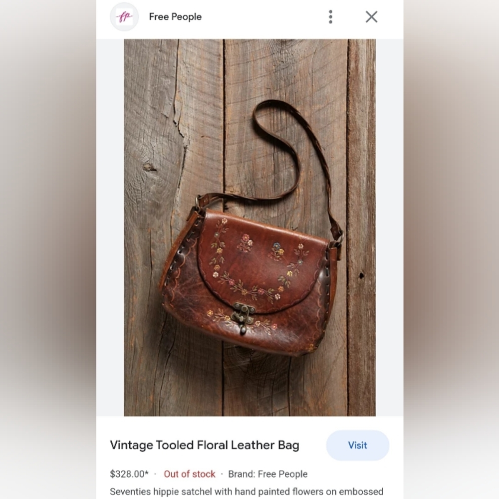 Free People Vintage Leather Purse - Picture 2 of 5